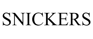 SNICKERS trademark