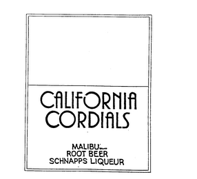 CALIFORNIA CORDIALS MALIBU BRAND ROOT BEER SCHNAPPS LIQUEUR