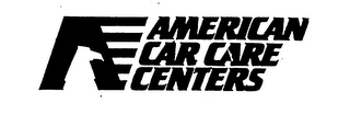 A AMERICAN CAR CARE CENTERS