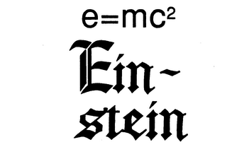 E=MC2 EIN-STEIN trademark