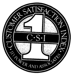 C.S.I. 1 CUSTOMER SATISFACTION INDEX J.D. POWER AND ASSOCIATES