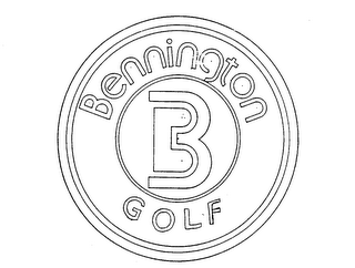 BENNINGTON B GOLF trademark
