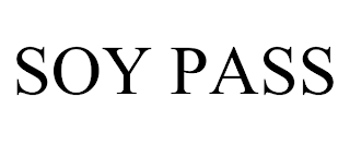 SOY PASS trademark