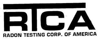 RTCA RADON TESTING CORP. OF AMERICA