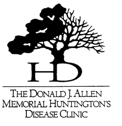 H D THE DONALD J. ALLEN MEMORIAL HUNTINGTON'S DISEASE CLINIC