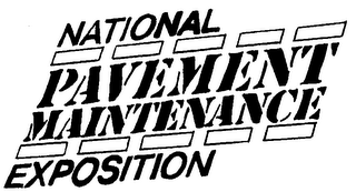 NATIONAL PAVEMENT MAINTENANCE EXPOSITION