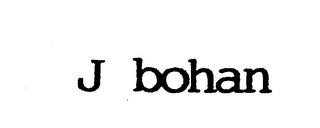 J BOHAN trademark