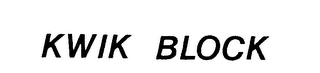 KWIK BLOCK trademark