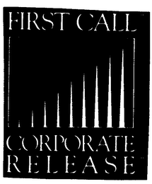 FIRST CALL CORPORATE RELEASE