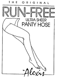 THE ORIGINAL RUN-FREE ULTRA SHEER PANTY HOSE BY ALEXIS