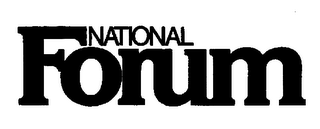 NATIONAL FORUM