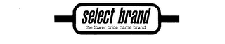 SELECT BRAND THE LOWER PRICE NAME BRAND