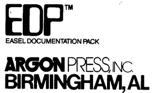 EDP EASEL DOCUMENTATION PACK AGRON PRESS, INC. BIRMINGHAM, AL