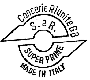 CONCERIE RIUNITE GB S.E.R. SUPER PRIME MADE IN ITALY