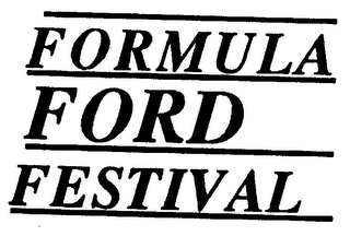 FORMULA FORD FESTIVAL