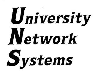 UNIVERSITY NETWORK SYSTEMS