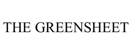 THE GREENSHEET