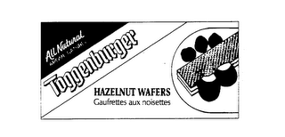 ALL NATURAL AROME NATUREL TOGGENBURGER HAZELNUT WAFERS GAUFRETTES AUX NOISETTES