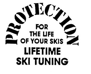 PROTECTION FOR THE LIFE OF YOUR SKIS LIFETIME SKI TUNING