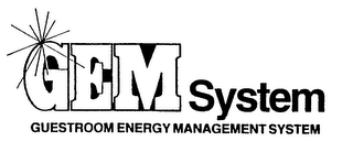 GEM SYSTEM GUESTROOM ENERGY MANAGEMENT SYSTEM