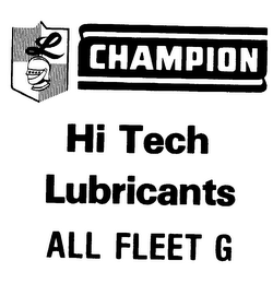 L CHAMPION HI TECT LUBRICANTS ALL FLEET G