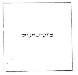 MATH PATH