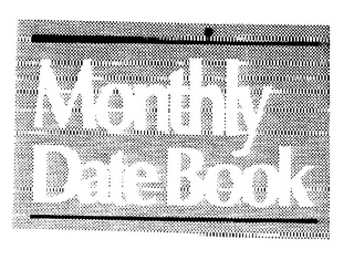 MONTHLY DATE BOOK