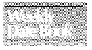 WEEKLY DATE BOOK