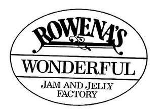 ROWENA'S WONDERFUL JAM AND JELLY FACTORY