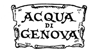 ACQUA DI GENOVA