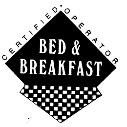 CERTIFIED OPERATOR BED & BREAKFAST