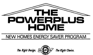 THE POWERPLUS HOME NEW HOMES ENERGY SAVER PROGRAM THE RIGHT DESIGN. THE RIGHT CHOICE