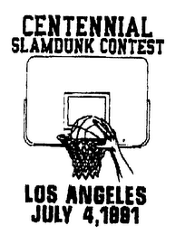 CENTENNIAL SLAMDUNK CONTEST LOS ANGELES JULY 4, 1991