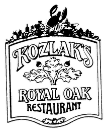 KOZLAK'S ROYAL OAK RESTAURANT