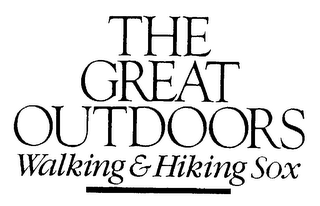 THE GREAT OUTDOORS WALKING & HIKING SOX
