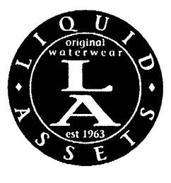 LIQUID ASSETS LA ORIGINAL WATERWEAR EST 1963