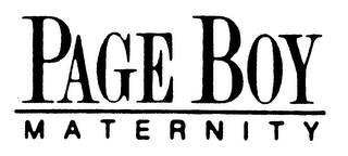 PAGE BOY MATERNITY