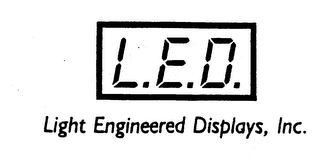 L.E.D. LIGHT ENGINEERED DISPLAYS, INC.