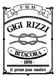 F.M.M. GIGI RIZZI BITACORA 1890 IL PRIMO JEAN NAUTICO