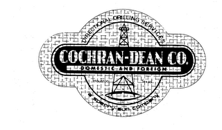 DIRECTIONAL DRILLING SERVICES COCHRAN - DEAN CO. DOMESTIC AND FOREIGN HOUSTON TEXAS A SPERRY - SUN COMPANY