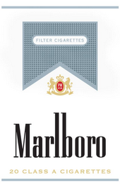 MARLBORO FILTER CIGARETTES PM USA 20 CLASS A CIGARETTES
