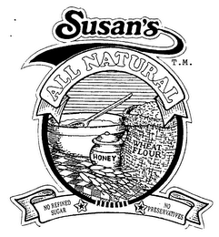 SUSANS ALL NATURAL HONEY WHEAT FLOUR NO REFINED SUGAR NO PRESERVATIVES