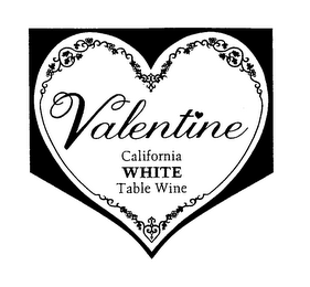 VALENTINE CALIFORNIA WHITE TABLE WINE