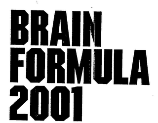 BRAIN FORMULA 2001