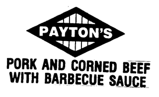 PAYTON'S PORK AND CORNED BEEF WITH BARBECUE SAUCE