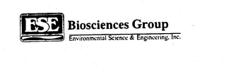 ESE BIOSCIENCES GROUP ENVIRONMENTAL SCIENCE & ENGINEERING, INC.