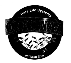 PURE LIFE SYSTEMS ORIGINAL COOKIE DIET OAT BRAN FIBER