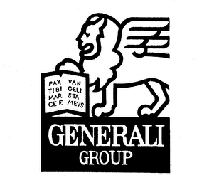 GENERALI GROUP PAX TIBI MARCE EVANGELISTA MEVS