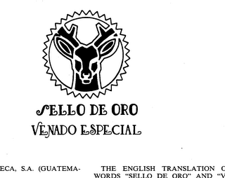 SELLO DE ORO VENADO ESPECIAL