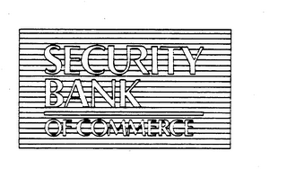 SECURITY BANK OF COMMERCE